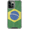 Brazil Flag Distressed iPhone 15 Pro Max Clear Case